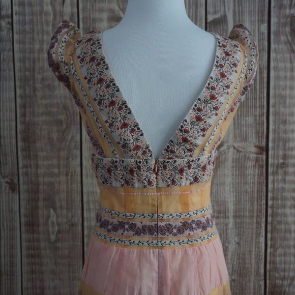 James Coviello Anthropologie Floral Sheath Dress 4 - Picture 5 of 8